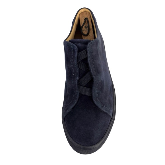 Myrqvist Alnö Navy Blue Suede Sneakers Men’s 11 US / 44 EU Leather Lining Rubber - Picture 5 of 11